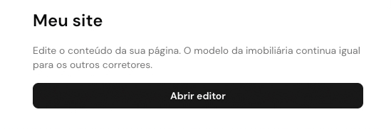 Meu site: botão Abrir editor